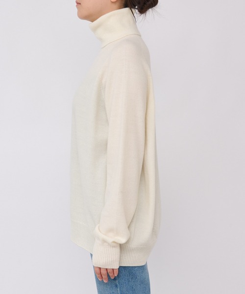 「RIVE DROITE」 タートルネックニット FREE オフホワイト レディース_画像9