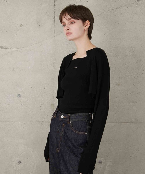 一回短時間着用 ラポドゥジェムtwo piece long cami knit two piece long cami knit – LA PEAU DE GEM