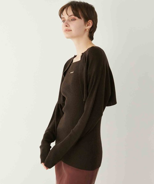 la peau de gem カーディガン 「LA PEAU DE GEM」two piece long