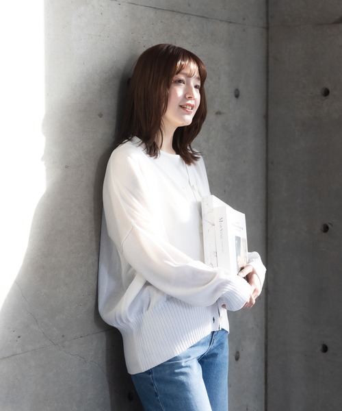 カーディガン 「meeny miny」「接触冷感／アンチピリング」ヨガインストラクター監修　美優Vカーディガン レディース