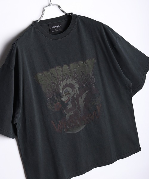 Ed Hardy（エド・ハーディー） tシャツ ピグメント加工 ビッグ