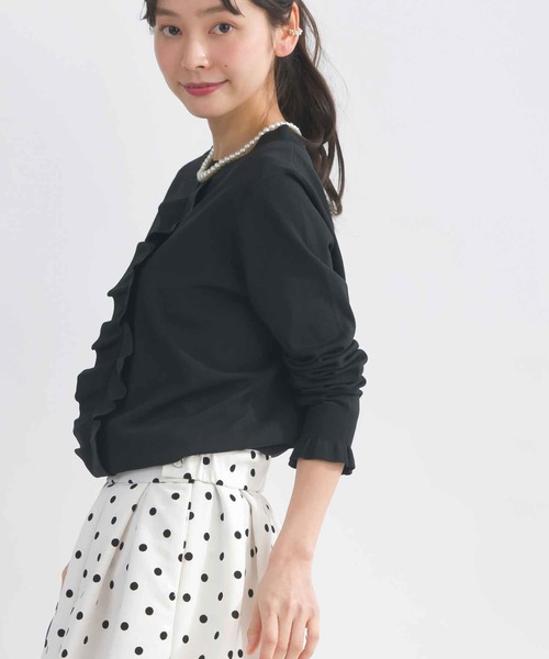 PICCIN - 【新品】PICCINフリル付きニットセーター&amp;ニットスカート(オフホワイト) 楽天市場】PICCIN 袖リボンダンボールニットプルオーバー