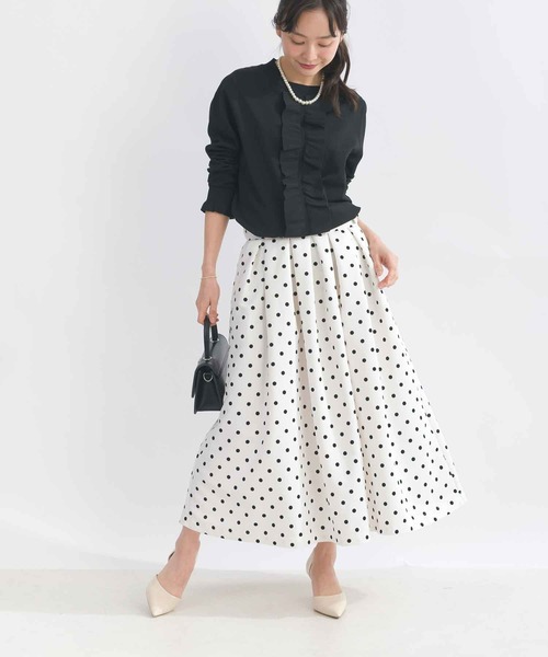 PICCIN ニット セーター フリルニットプルオーバー レディース