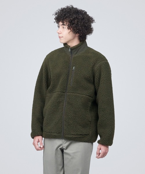 無印良品（MUJI） ジップアップブルゾン L グリーン メンズ : ZOZOTOWN