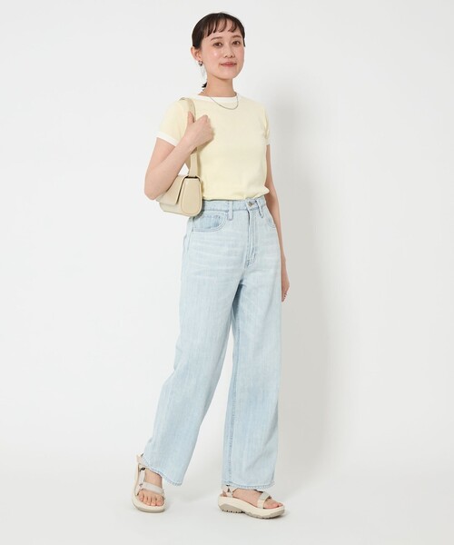 美品⭐︎Healty DENIM ヘルシーデニム 別注ストレートワイドデニムXS Healthy denim（ヘルシーデニム）の「【別注】＜HEALTHY DENIM