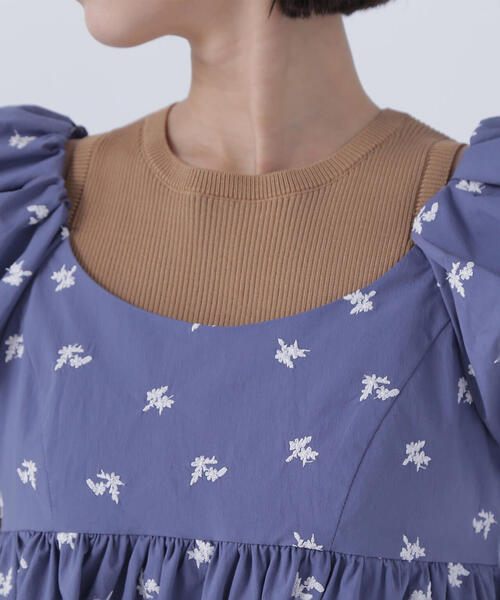 NATURAL BEAUTY BASIC ブラウス シャツ 「BLANC」エンブロイ
