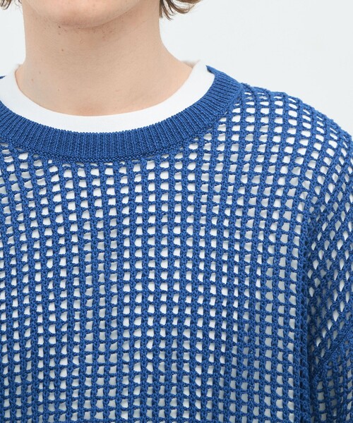CABaN（キャバン） セーター ニット コットンメッシュ クルーネック