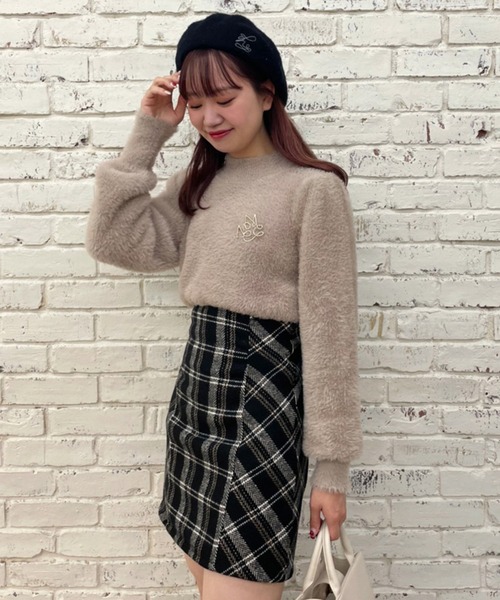 「one after another NICE CLAUP」 長袖ニット FREE ライトピンク レディース_画像2