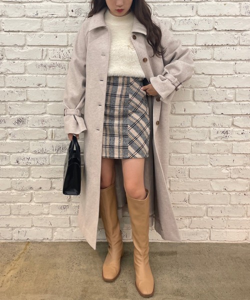 「one after another NICE CLAUP」 長袖ニット FREE ライトピンク レディース_画像5