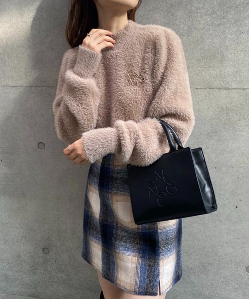 「one after another NICE CLAUP」 長袖ニット FREE ライトピンク レディース_画像8