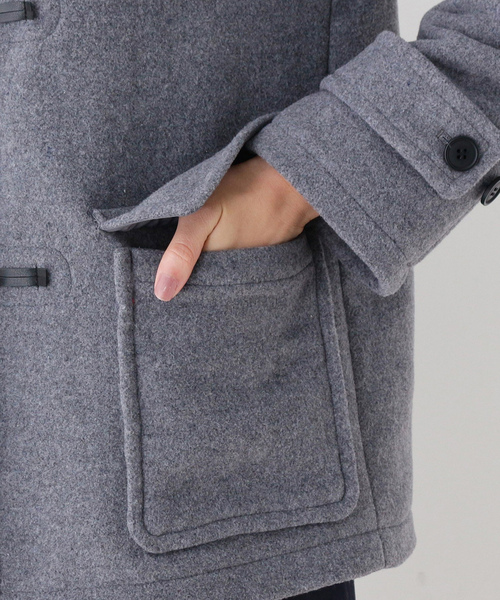 「HusHusH」 ダッフルコート 02 グレー レディース_画像3