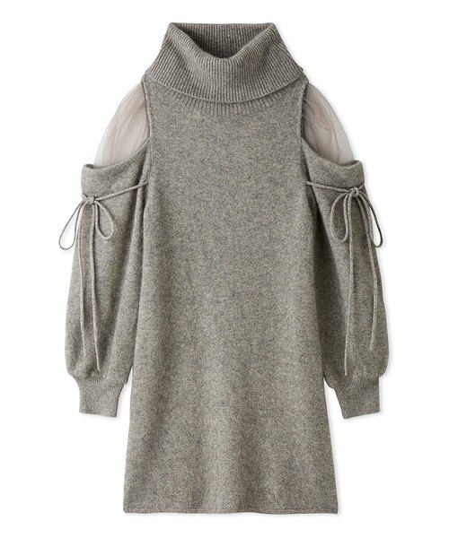 SNIDEL（スナイデル） ニットワンピース FREE グレー レディース