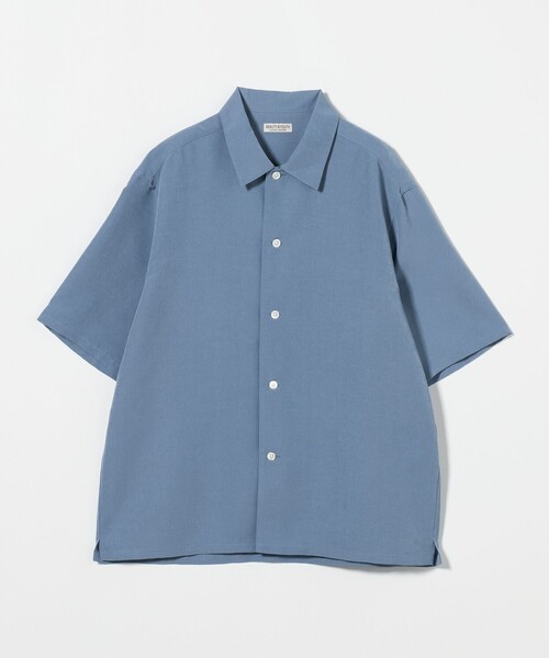 BEAUTY&YOUTH シルキータッチ 半袖シャツ グレー　Sサイズ BEAUTY＆YOUTH UNITED ARROWS シャツ シルキータッチ キャンプ