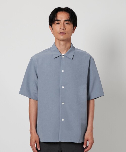 BEAUTY&YOUTHシルキータッチ キャンプカラー フォルム シャツ BEAUTY＆YOUTH UNITED ARROWS シャツ シルキータッチ キャンプ
