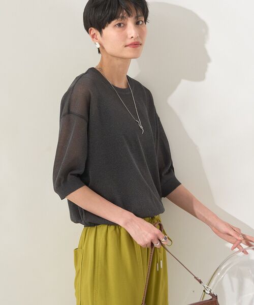 AMERICAN HOLIC ニット セーター ラメシアーニット レディース