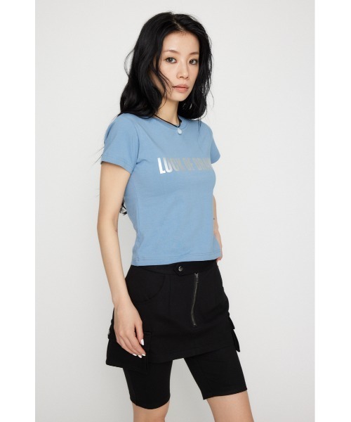 LAGUA GEM（ラグアジェム） tシャツ FOIL LOGO PRINT Tシャツ