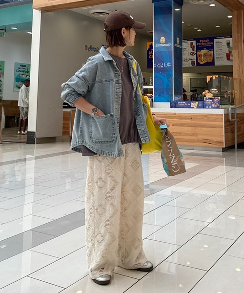 notch. パンツ 「 notch. by KR 」スクエアパターンレースパンツ