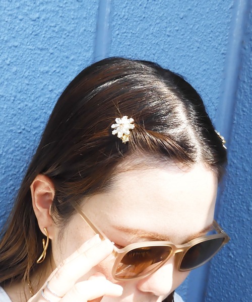 Zoule（ゾーラ） ヘアクリップ ゾーラ：jelly flower フラワー 花