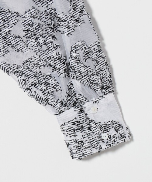 UNITED ARROWS ブラウス シャツ ペイズリー カット ジャガード