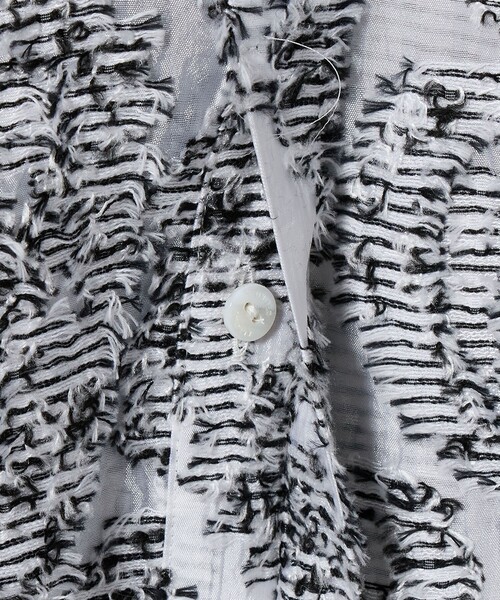 UNITED ARROWS ブラウス シャツ ペイズリー カット ジャガード