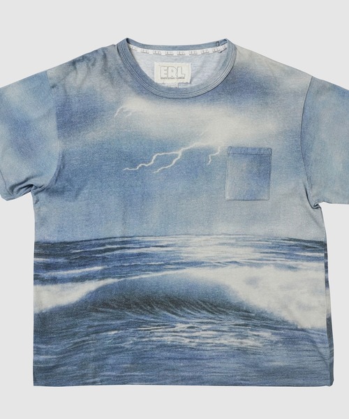 【ERL】Ｔシャツ ERL tシャツ STORM T- SHIRT メンズ レディース : ZOZOTOWN