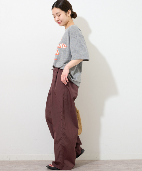 【NEW限定品】 JOURNAL STANDARD relume パンツ ライトナイロンワイドパンツ パンツ