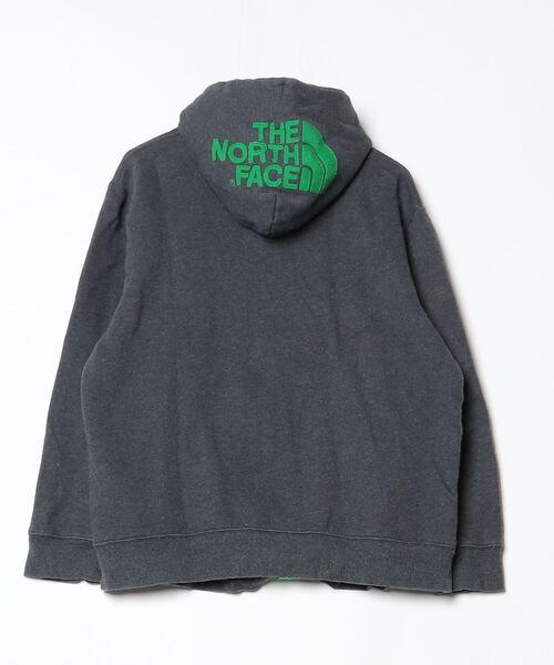 THE NORTH FACE グレー L ジップアップパーカー THE NORTH FACE 「THE FACE」 刺繍ジップアップパーカー L