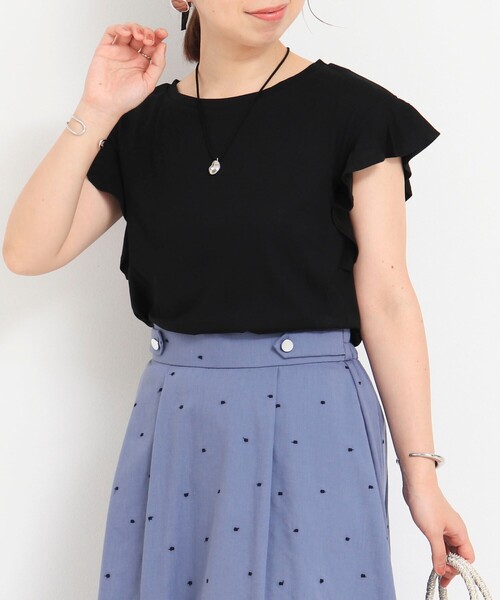 tシャツ 30/-天竺　フリルＴ レディース メンズ fredy couleur tシャツ TC天竺袖フリルTシャツ レディース