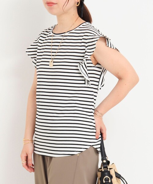 fredy couleur（フレディクルール） tシャツ TC天竺袖フリルTシャツ
