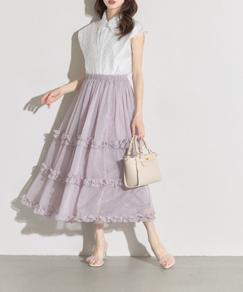tocco closet ブラウス シャツ 「ZOZO限定」襟付きフラワー