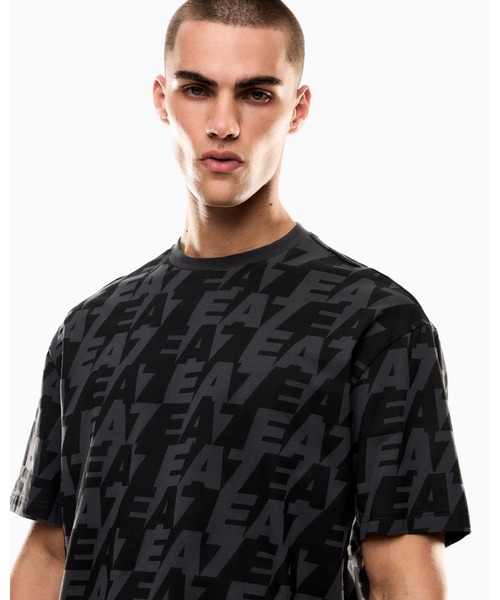 tシャツ 「エンポリオ アルマーニ EA7」Logo Series クルーネックTシャツ ASV オーガニックコットン混紡 レディース EA7 tシャツ 「エンポリオ アルマーニ EA7」Logo Series クルー