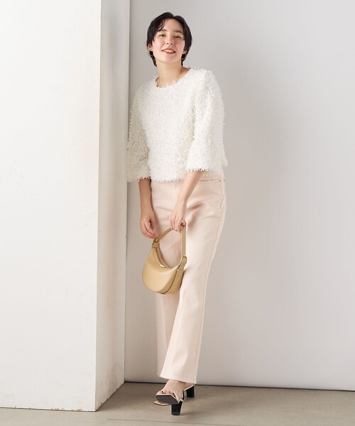 「Rie Miller」 デニムパンツ L ベビーピンク レディース