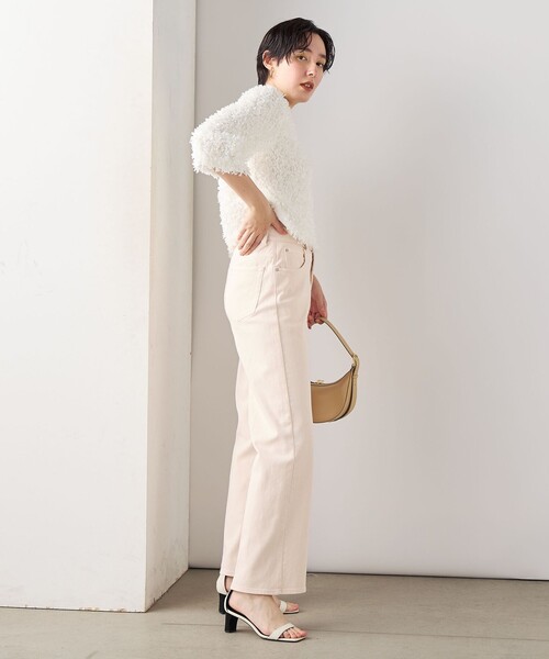 「Rie Miller」 デニムパンツ L ベビーピンク レディース
