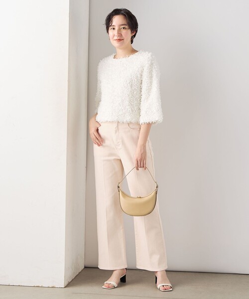 「Rie Miller」 デニムパンツ L ベビーピンク レディース