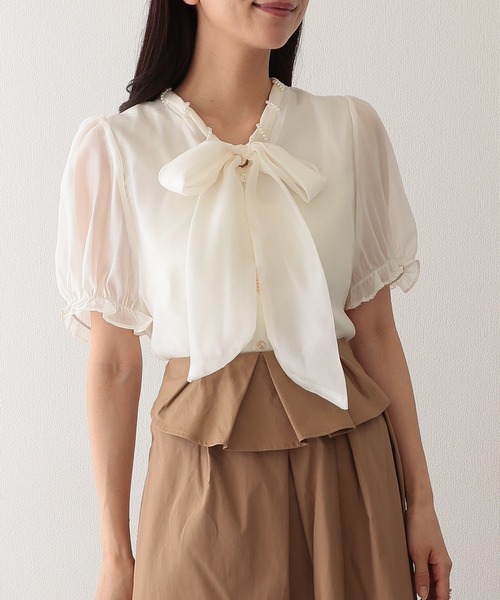 Lace Ladies（レースレディース） ブラウス シャツ ボウタイ リボン