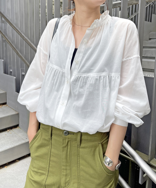 Spick＆Span 「Spick & Span」 長袖ブラウス - ブラック