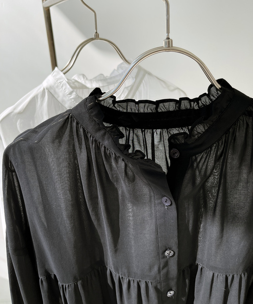 Spick&Span 長袖ブラウス　ブラック Spick＆Span 「Spick & Span」 長袖ブラウス - ブラック