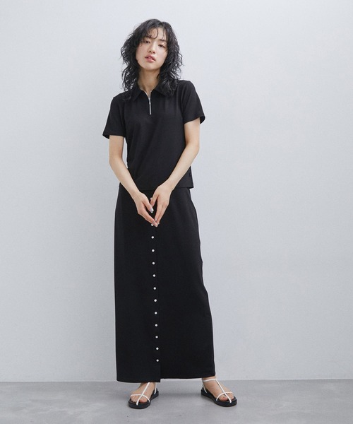 「agnes b.」 半袖カットソー「Adam et Ropeコラボ」 M サックスブルー レディース