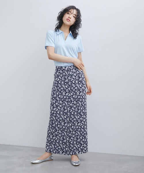「agnes b.」 半袖カットソー「Adam et Ropeコラボ」 M サックスブルー レディース