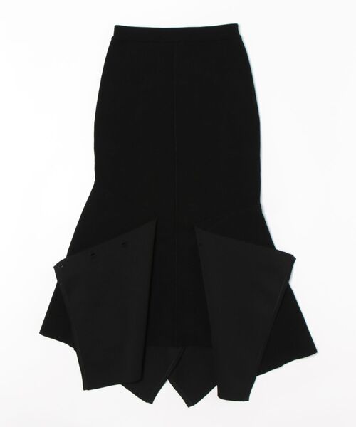 「UN3D.」 ニットスカート 36 ベージュ レディース