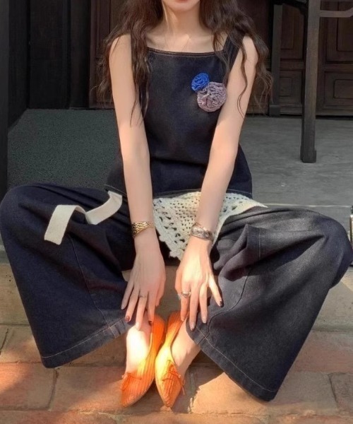 Apolina セットアップ Aelina セットアップ デニムセットアップ レディース : ZOZOTOWN