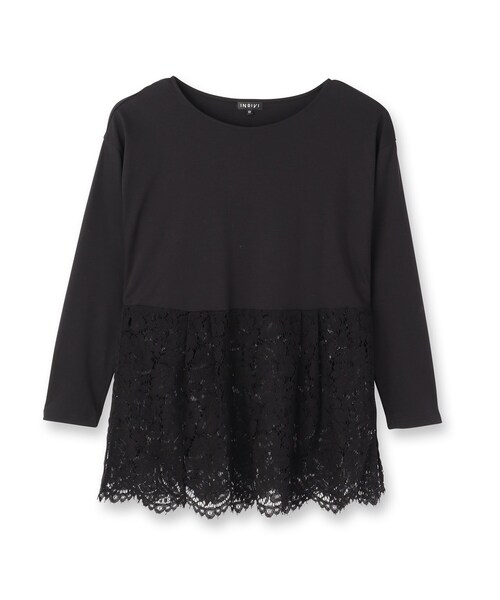 INDIVI（インディヴィ） tシャツ 「レイヤードにおすすめ」レース