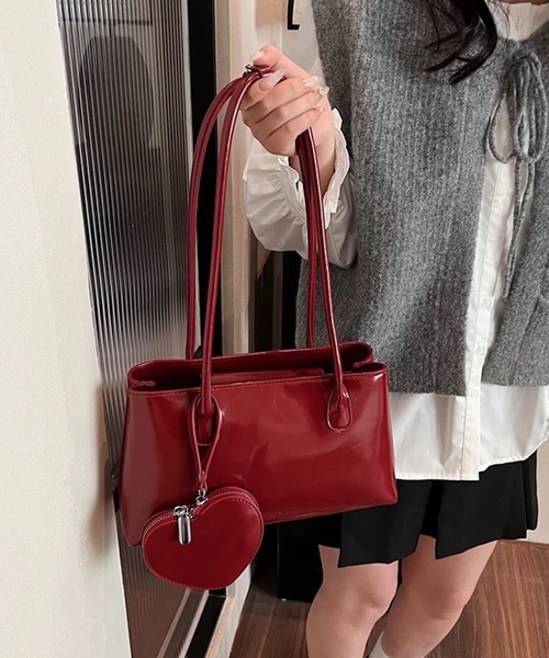 pumpkin port（パンプキンポート） ボストンバッグ BIGハートチャーム