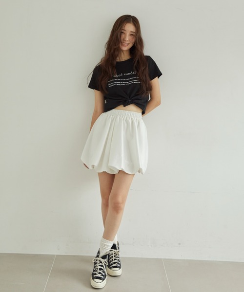 ACYM スカート サテンバルーンミニスカート : ZOZOTOWN Yahoo!店
