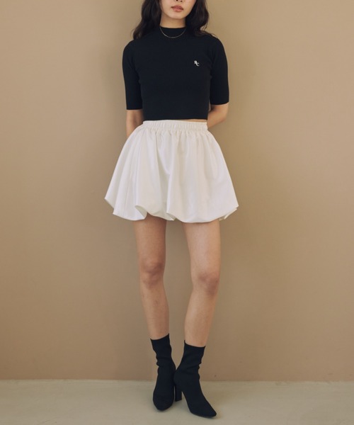 ACYM  大人可愛いミニスカート ACYM（アシーム） スカート サテンバルーンミニスカート : ZOZOTOWN