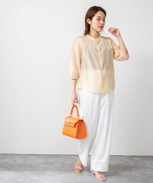 「NOLLEY'S」 半袖ブラウス 38 ブラック レディース_画像2