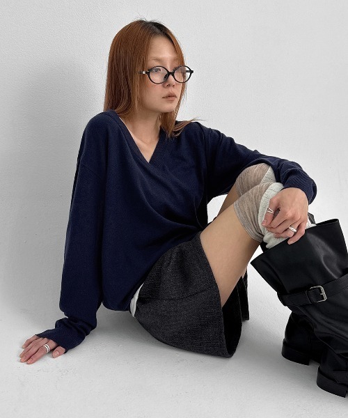 BLACKUP（ブラックアップ） ニット セーター 「MADE」 ブドゥリルーズ