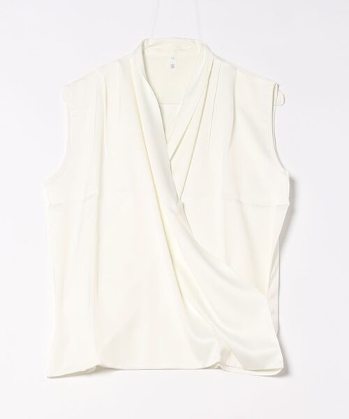「BLANC FICELLE」 「YIYI」ノースリーブブラウス M ブラック レディース_画像3