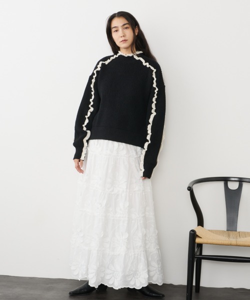 美品 MURRAL 2020SS ロングスカート キュプラ フラワー プリント HELA フラワープリントロングスカート - QVC.jp