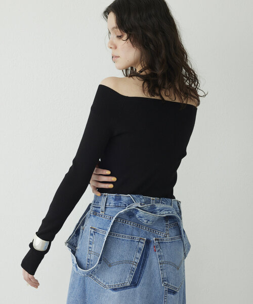 「THE PAUSE」 長袖ニット FREE ピンクベージュ レディース_画像5